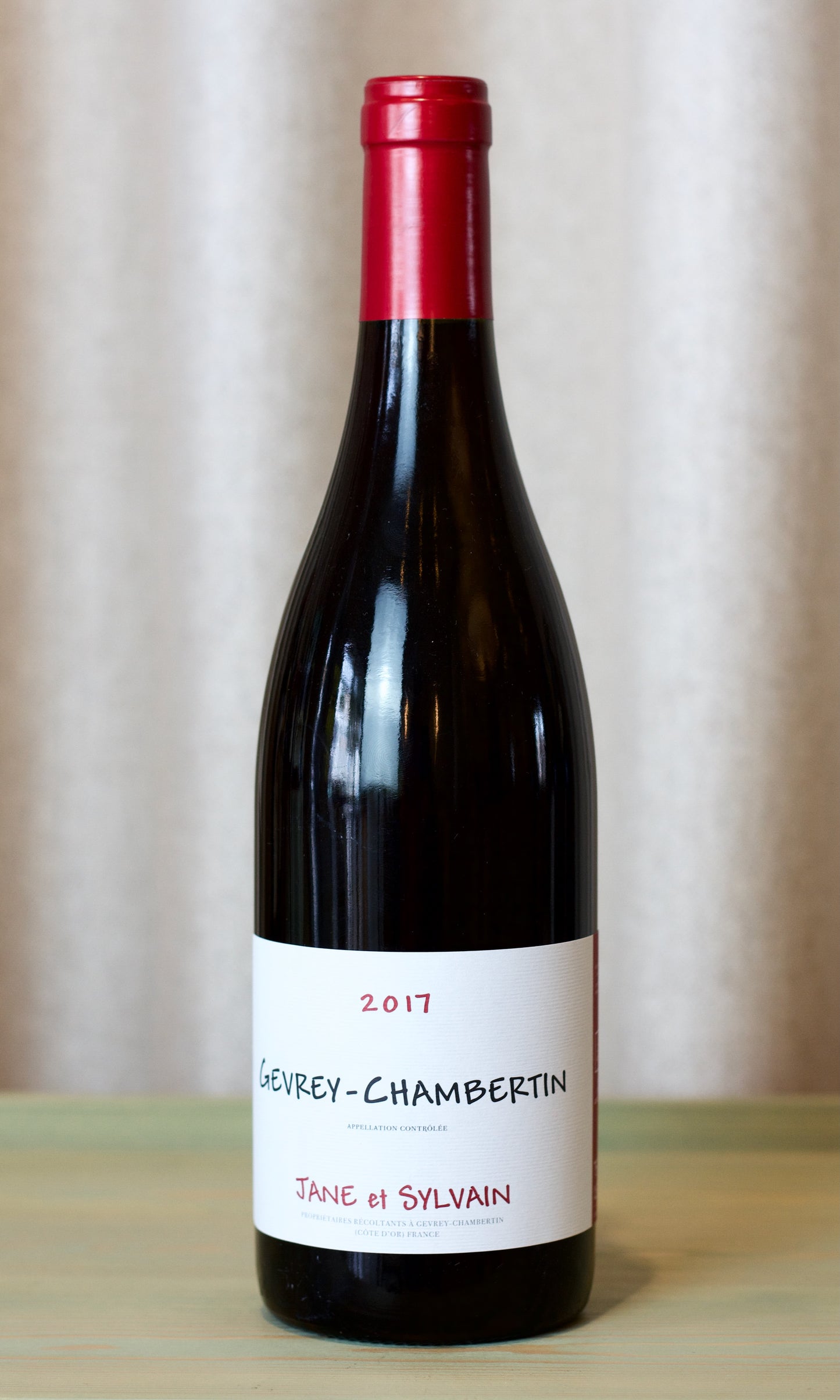 Jane et Sylvain Gevrey Chambertin 2017
